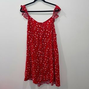 Mossimo Supply Co. red floral tank dress! size x-Large